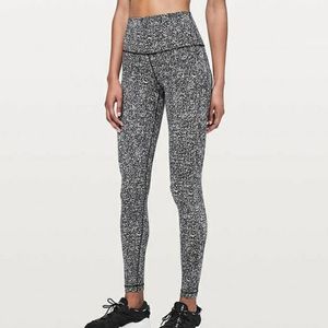 Lululemon High Waisted Floral Compression Yoga Pants